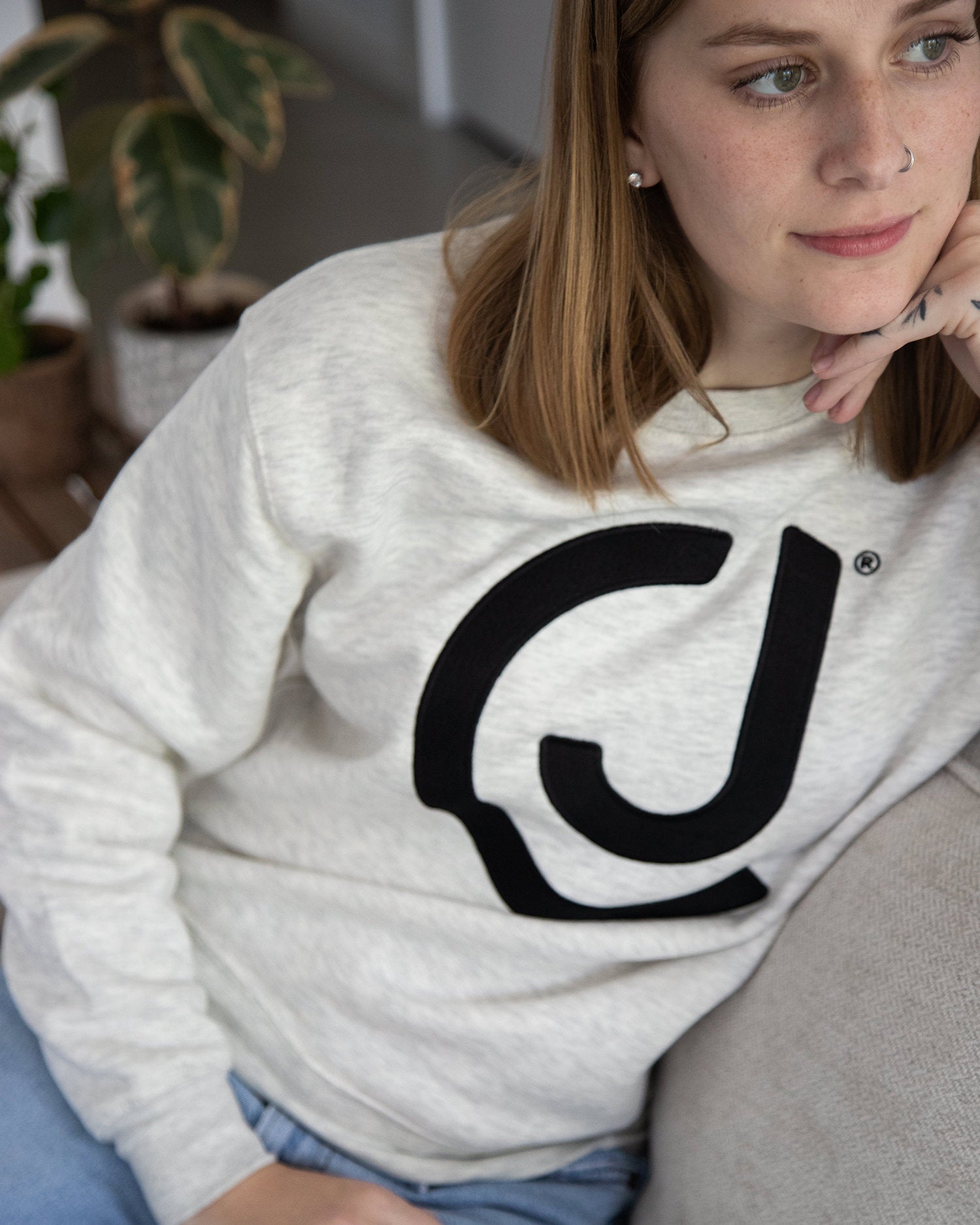 Crime Junkie Monogram Crewneck