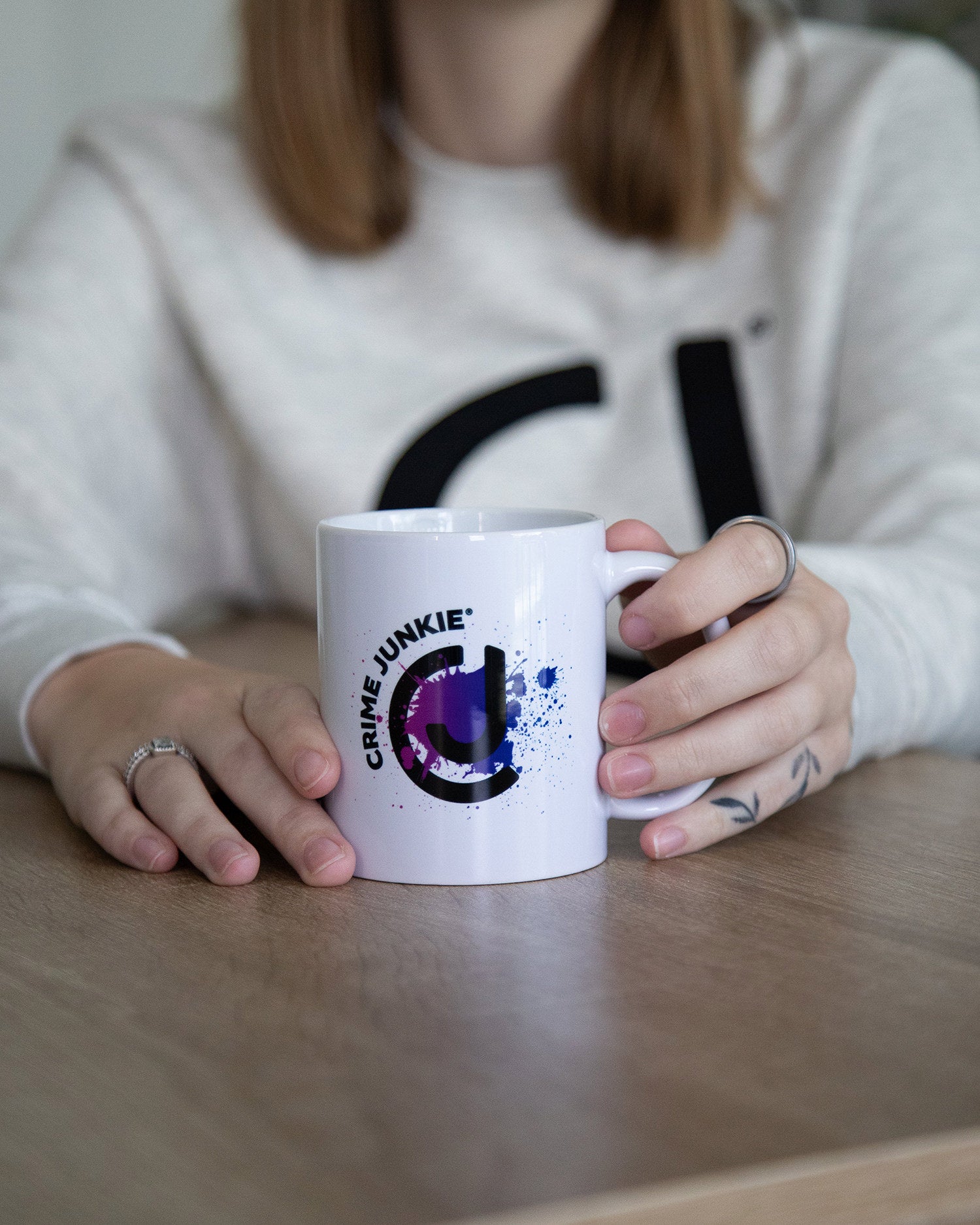 Crime Junkie Logo Mug