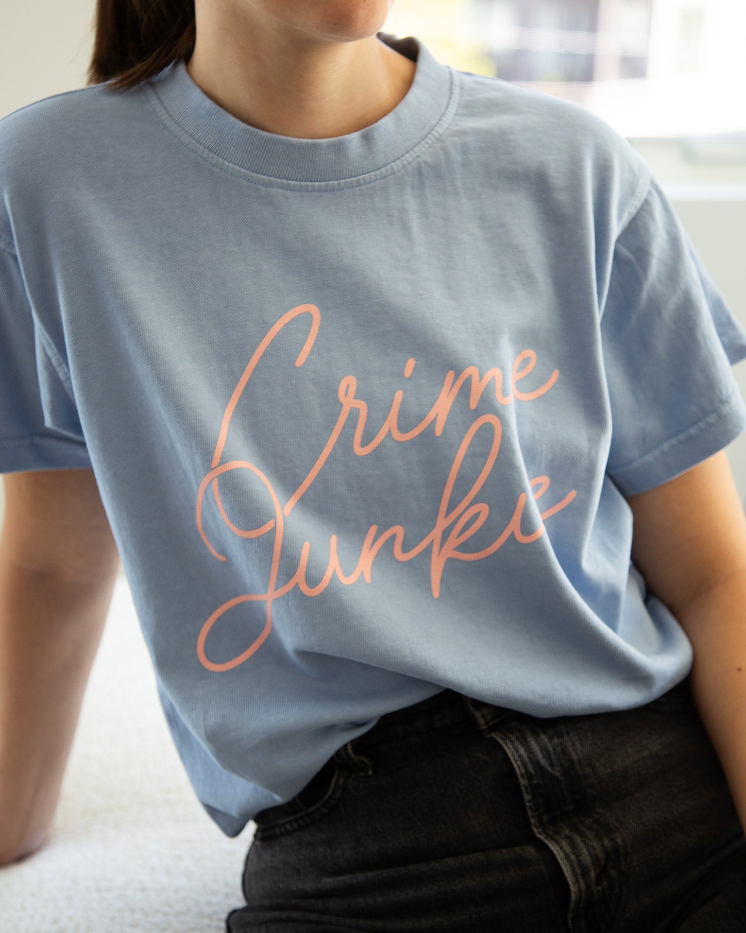 Crime Junkie Script Tee