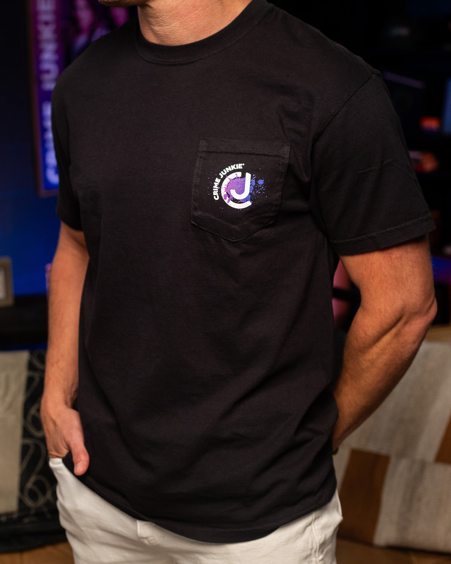 Crime Junkie Pocket Tee